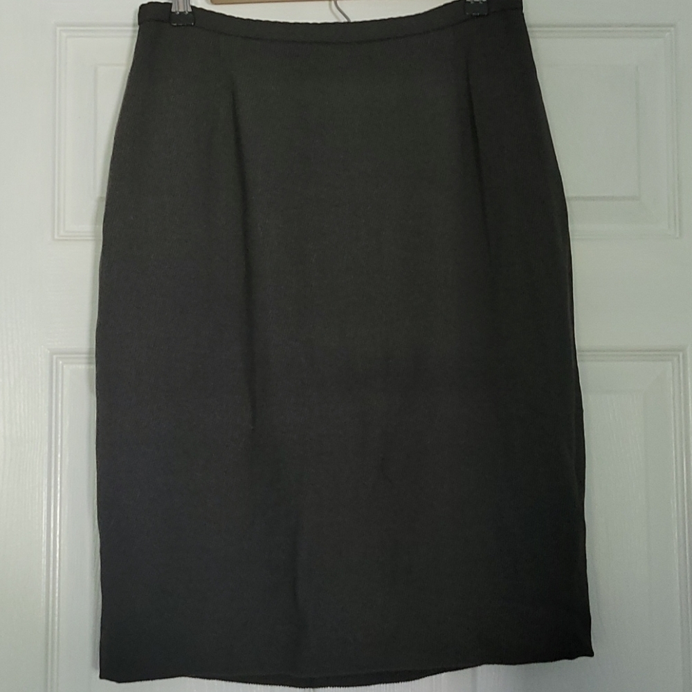 CHARLOTTE NEUVILLE GRAY PENCIL SKIRT